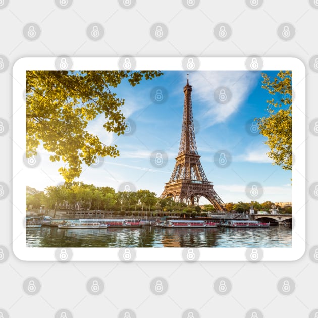 Eiffel tower Paris France Sticker by BokeeLee